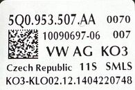 VW Golf 7 R-Line hatchback r.v. 2015 páčky volantu 5Q0953507AA 5Q0953513P