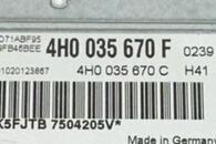 Audi A8 D4 4H sedan r.v. 2011 řídící jednotka multimedia 4H0035670F