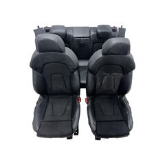 Audi A5 8T Sportback S-Line r.v. 2011 sedačky černá kůže v kombinaci s látkou elektricky nastavitelné vyhřívané včetně airbagů