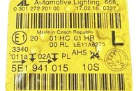 Škoda Octavia 3 sedan r.v. 2016 levé přední světlo halogen 5E1941015