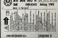 VW Golf 5 hatchback r.v. 2008 řídící jednotka airbagu 1K0909605N